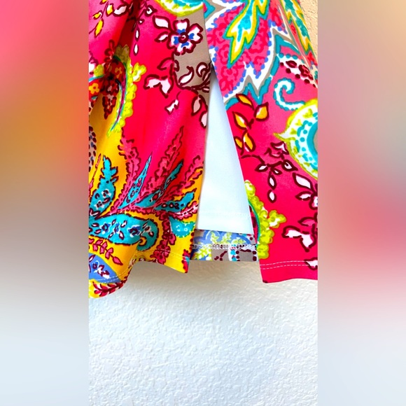 ⭐️Lauren Ralph Lauren⭐️Colorful print dress size 8💕Great condition 💕Sleeveless - Picture 5 of 10